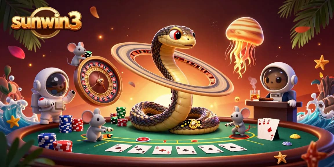 Experience the excitement of sunwin3 with mice betting on a cosmic roulette wheel.
