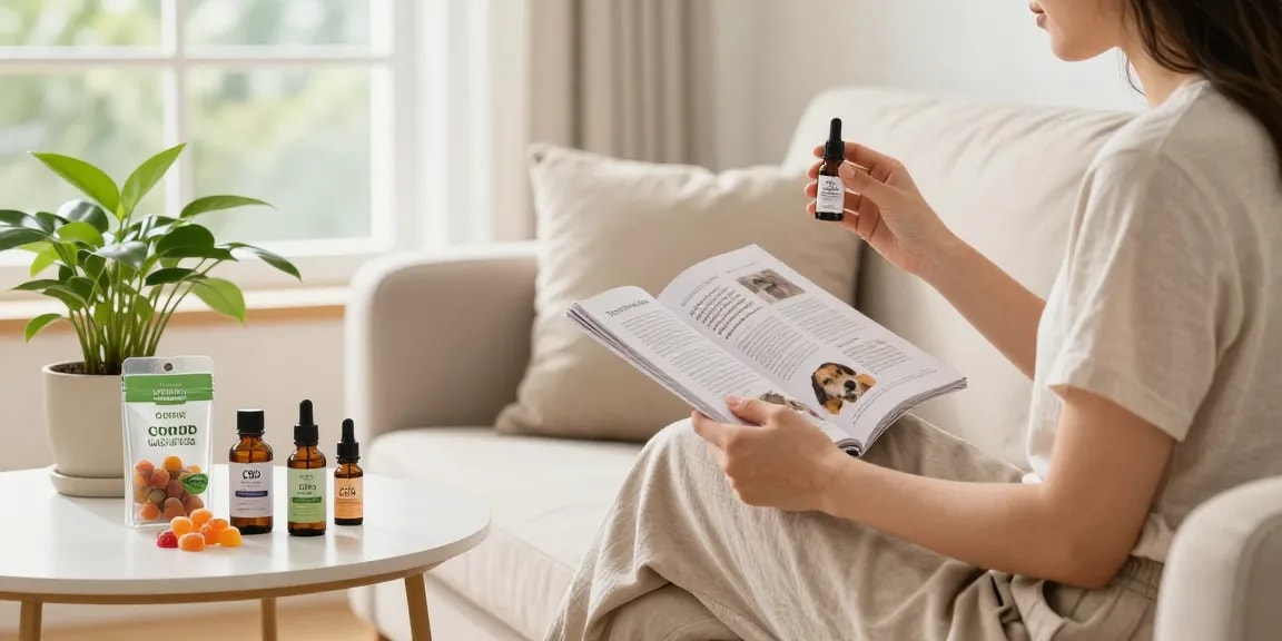 CBD North organic wellness products in a cozy home setting promoting relaxation and health.