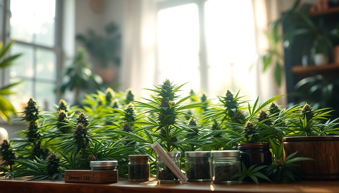 Find high-quality weed uk for sale in an inviting indoor cannabis setting.