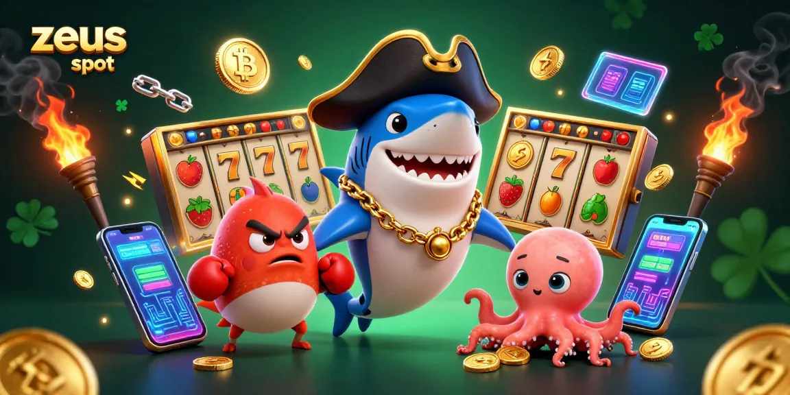 Experience the zeus slot excitement with vibrant characters and dynamic casino elements in an engaging illustration.