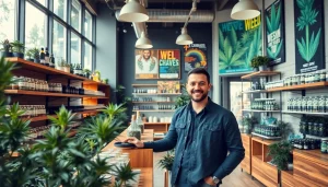 Browse premium cannabis offerings at a vibrant Weed Store with friendly staff.