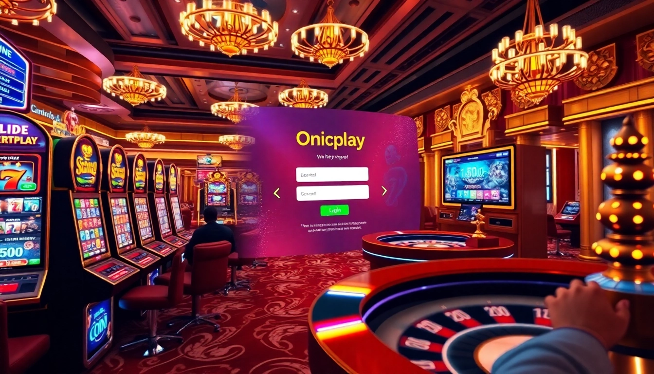 Engaging in the Onicplay login to explore exciting slot games with vibrant visuals.