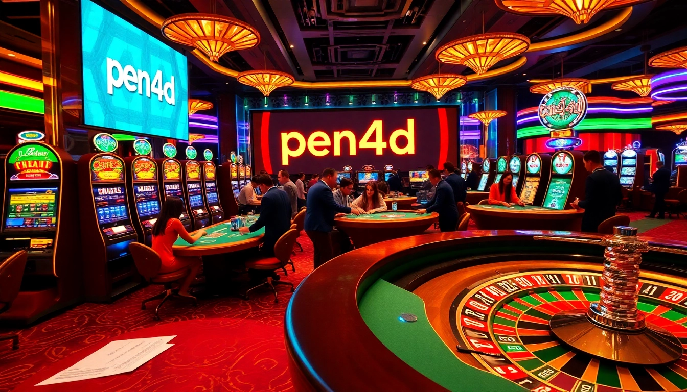 Experience the thrill of winning on pen4d alternatif in a dazzling casino environment.