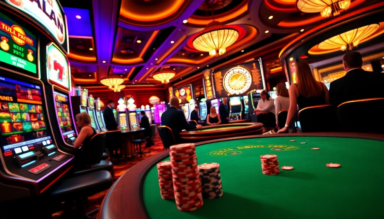 Play exciting pg slot demo games with vibrant casino tables and engaged players